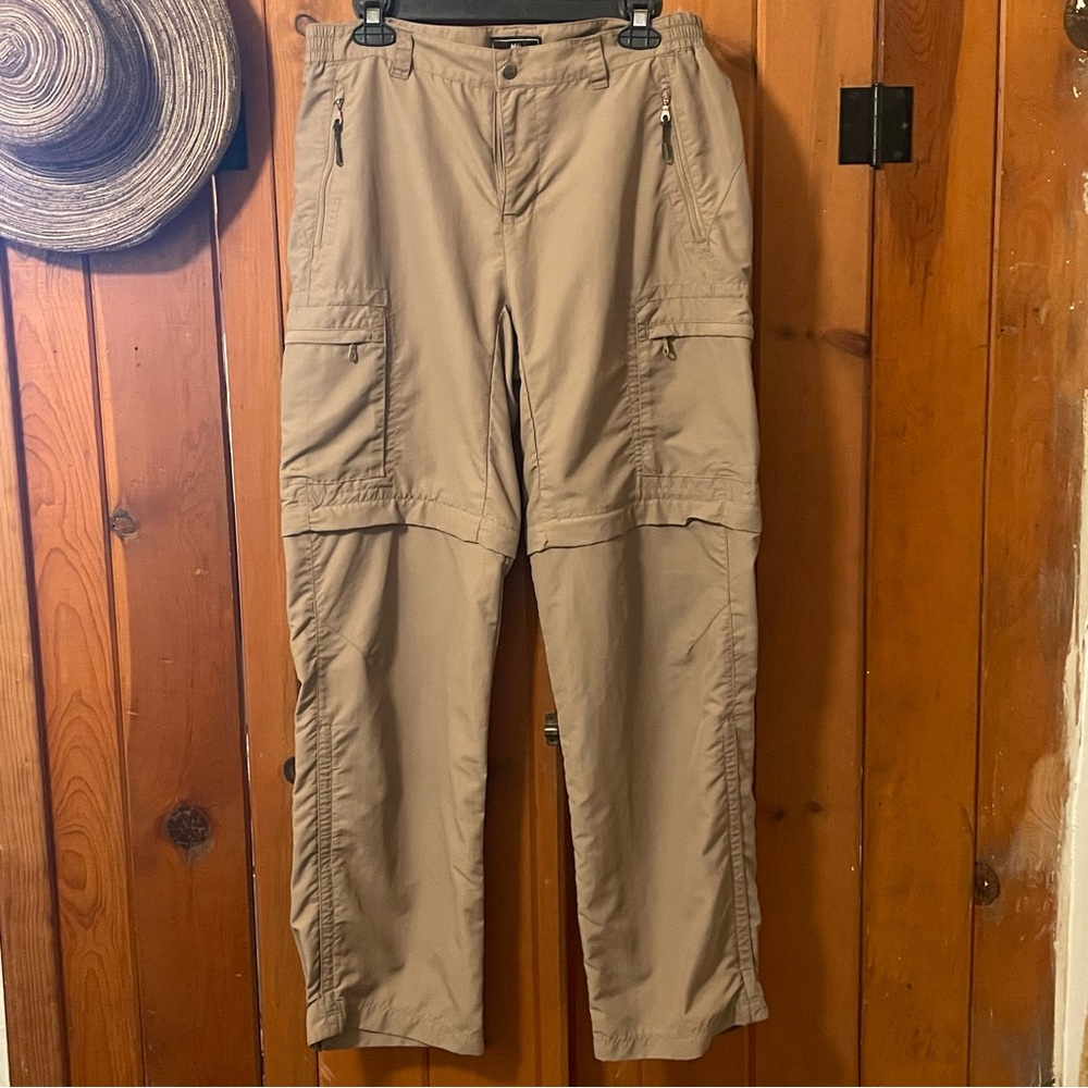 REI Women's Convertible Cargo Hiking Trousers in Khaki
